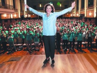 MELBOURNE, AUSTRALIA - NewsWire Photos 10 APRIL 2022 : A big crowd turned out in Hawthorn for the campaign launch of Independent Dr Monique Ryan . She will be contesting the seat of Kooyong in the Federal Election to be held on 21 May 2022. Picture : NCA NewsWire / Ian Currie