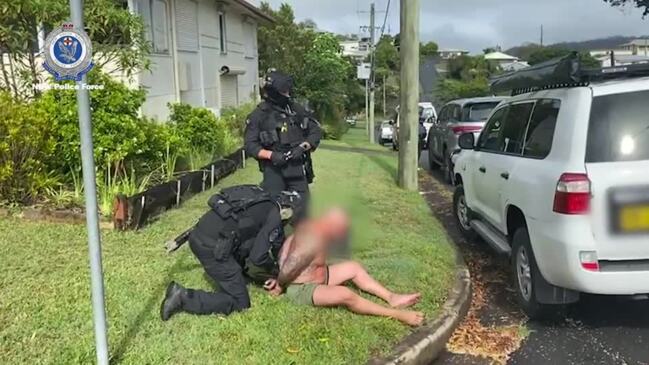 Strike Force Barfield officers arrest in Murwillumbah