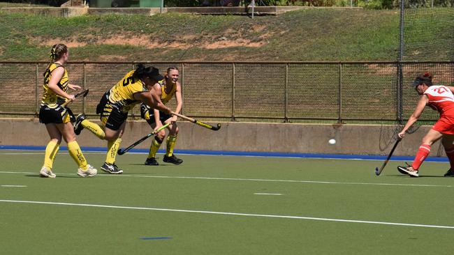 Photos from Darwin B-grade hockey grand final day. Picture: Darcy Jennings.