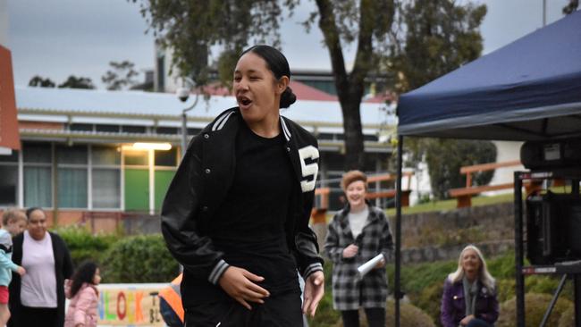 Eighty8 Dance Companyâ€™s crew tearing up the competition at the Unlock the Block event, at Ipswich's Darcy Doyle Place on August 12, 2022. Picture: Peta McEachern