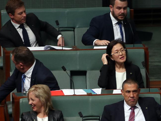 Gladys Liu during Question Time in the House of Representatives in Parliament House in Canberra. Picture Gary Ramage