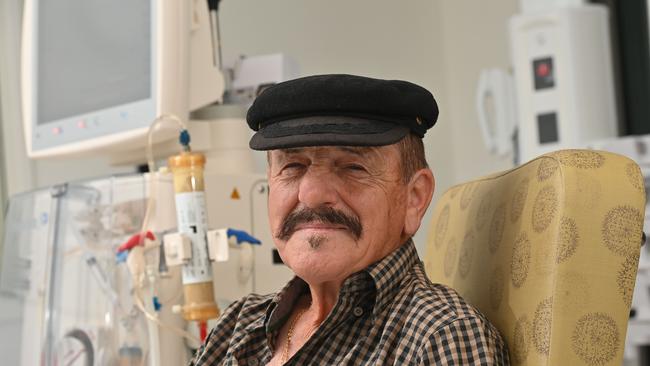 12/2/25. Cancer blood cleaning trial - Patient Iliano Puccini who is in world first cancer trial using a machine called a Hemoperifier to clean his blood of cancer linked exosomes. Picture: Keryn Stevens.