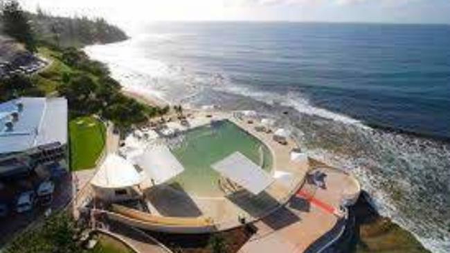 Gold Coast ocean pool investigation by council - example of an ocean pool at Kings Beach on the Sunshine Coast.