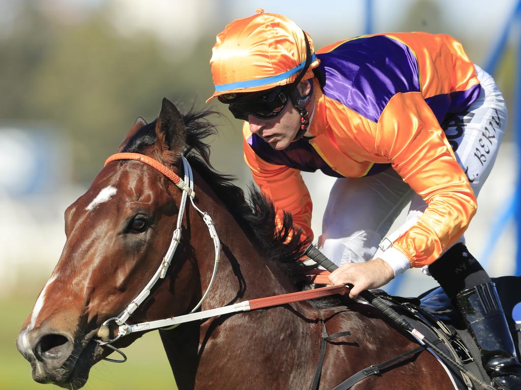 Tommy Berry on Spend wins race 1 of the Everest Carnival Handicap at Rosehill Gardens. Picture: Mark Evans/Getty Images