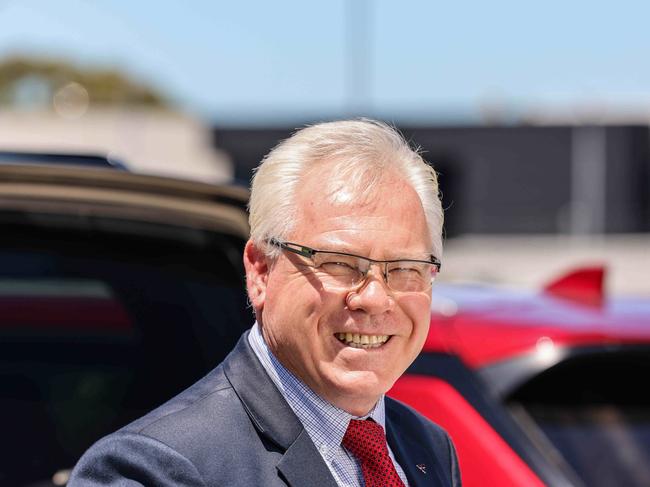 ADV FEATURES CORPORATE -  President and Chief Executive Officer, Mitsubishi Motors Australia Limited Shaun Westcott with and electric vehicle and charging station. IMAGE/Russell Millard