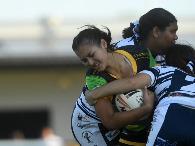 Palmerston Raiders vs Darwin Brothers in the Womens NRLNT Grand Final 2022. Picture: (A)manda Parkinson