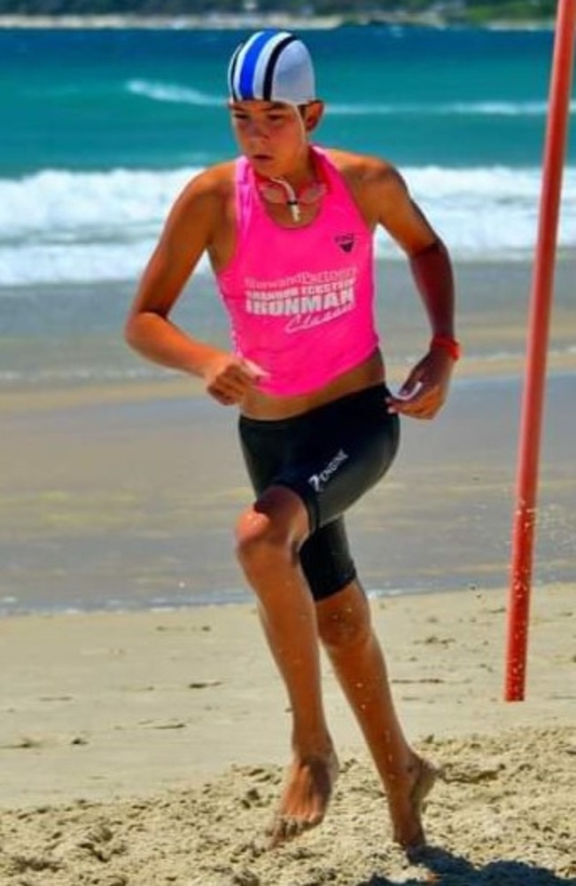 Ari Greig, 12, saved fellow Maroochydore Surf Life Saving Nipper Bailey Ohlin after he was knocked unconscious in the water by a rogue wave.