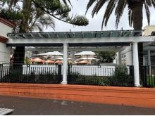 A view of the beer garden from the footpath on Arden Street. Picture: Randwick Council