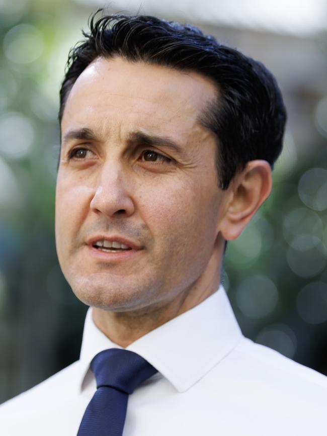 Queensland LNP leader David Crisafulli: ‘The answer is no.’ Picture: Lachie Millard