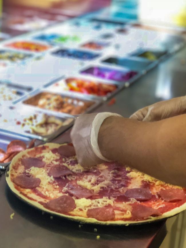 Making pizza at La Vera Carss Park Pizza. Picture: Supplied