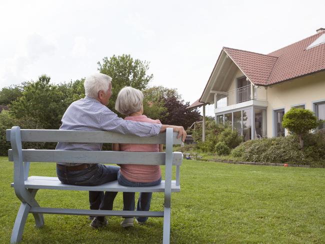 Generic stock image showing an older couple looking at their home. Picture: Getty Images