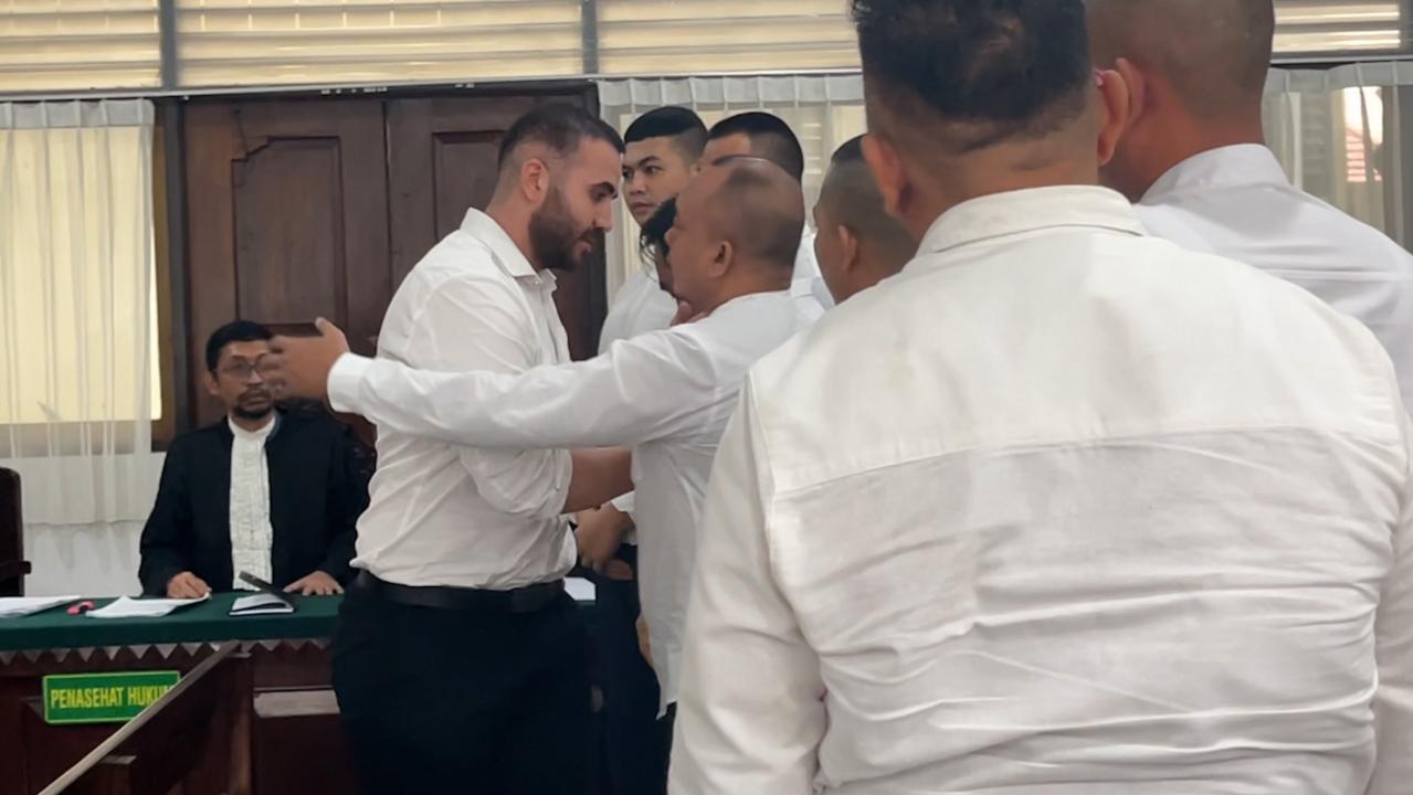 The men forgave each other in court. Picture: Komang Erviani
