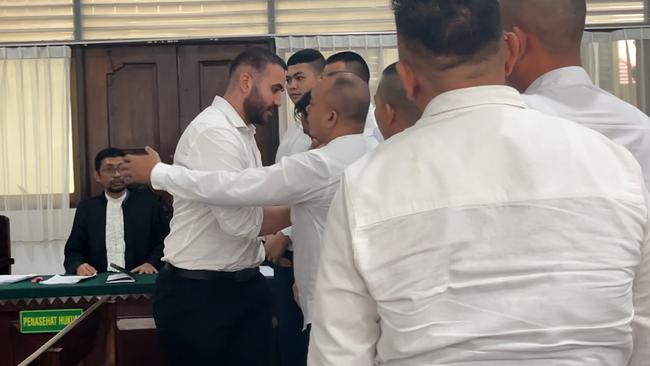 The men forgave each other in court. Picture: Komang Erviani