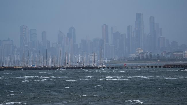 A storm hits Melbourne on January 2. Picture: Nicki Connolly