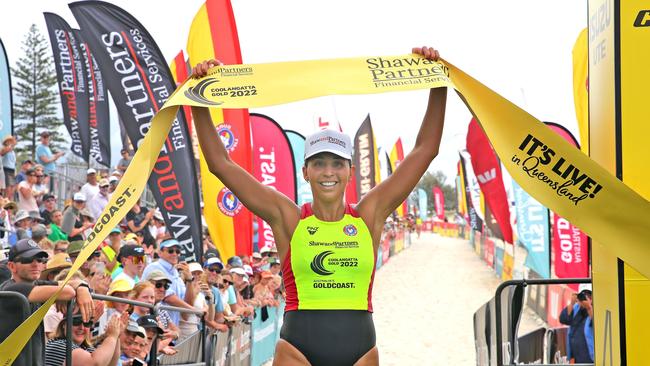 Carla Papac after winning the Coolangatta Gold.