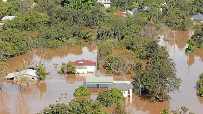 Floods Aerial Views LismorePhoto David Nielsen / Northern Star. Picture: David Nielsen