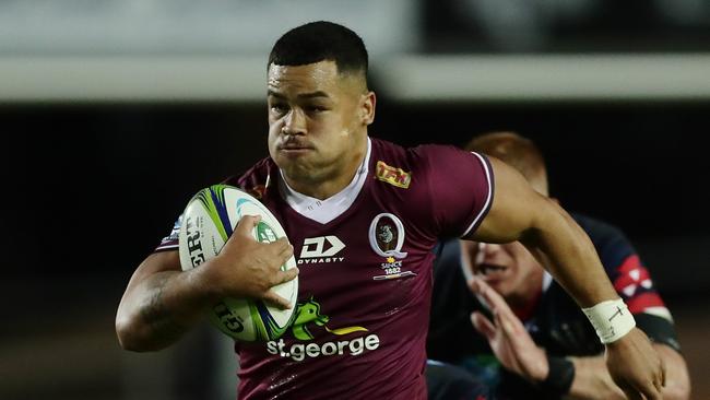 Hunter Paisami returns for the Reds from a knee injury on Saturday night. Picture: Mark Metcalfe/Getty Images