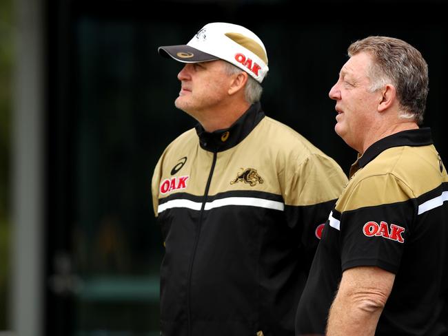 Anthony Griffin (L) was sacked by Phil Gould (R). Picture: Gregg Porteous