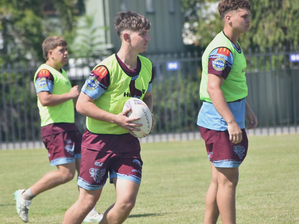 CQ Capras under-17 boys squad pre-season training session at The Cathedral College, Rockhampton, on January 11, 2025.