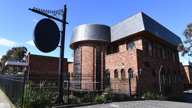 The exterior of the Ambassador apartment block seen from the Nepean Highway in Frankston. Picture: James Ross