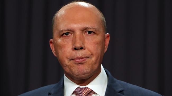 Minister for Home Affairs Peter Dutton. Picture: Kym Smith