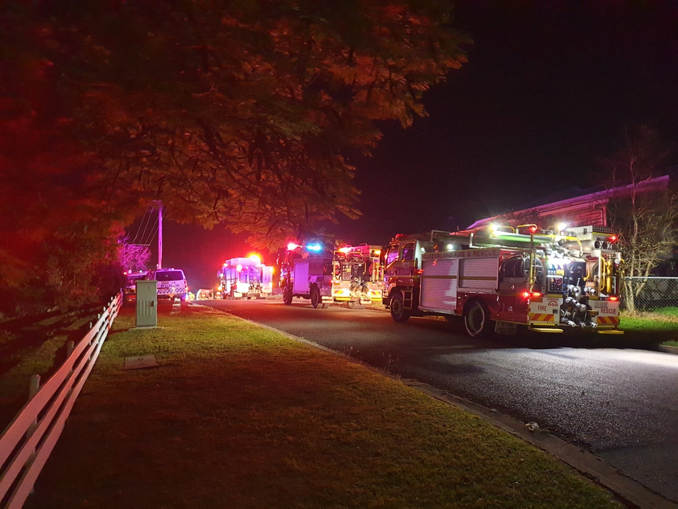 A Gympie unit was gutted by fire in the early hours of Tuesday morning.