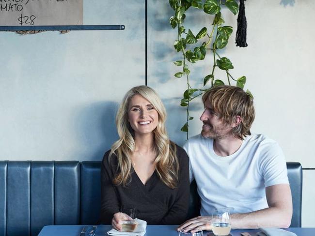 Magdalena Roze with her chef husband Darren Robertson. Picture: Instagram