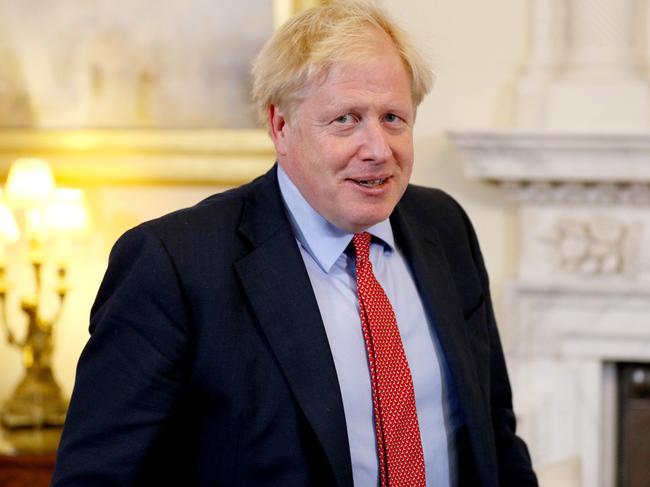 Britain's Prime Minister Boris Johnson had a “frank exchange” with Angela Merkel. Picture: AFP