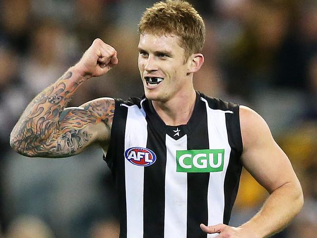 Round 4: Richmond v Collingwood.MCG.Picture:Wayne Ludbey.Goal, Dayne Beams.