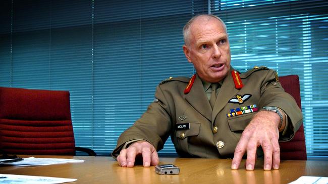 Late senator Jim Molan while a Major General in the Australian Defence Force.