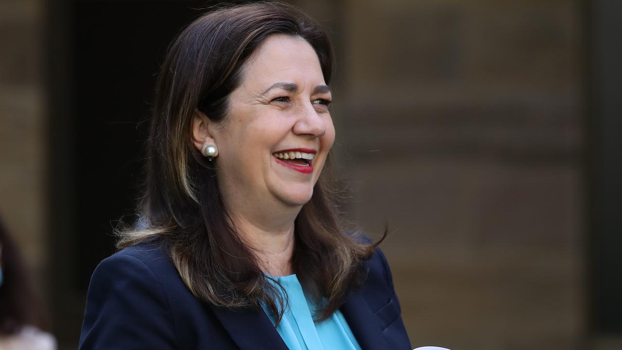 Queensland Premier Annastacia Palaszczuk has announced no new community cases. Picture: Jono Searle