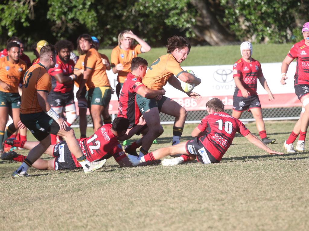 GCDRU grand final rematch, round 9. Surfers Paradise Dolphins v Griffith Uni Colleges Knights. June 8 2024, picture: Richard Gosling