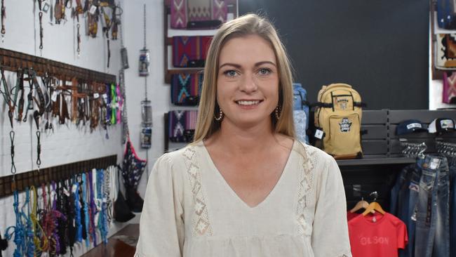 Kate Benedict at her new store, Cowboys Closet, above her boutique on William Street, Katie B.