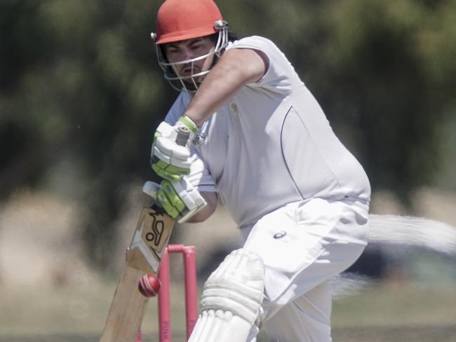 Jake McVicar batting for Narre South in the DDCA. Picture: Valeriu Campan