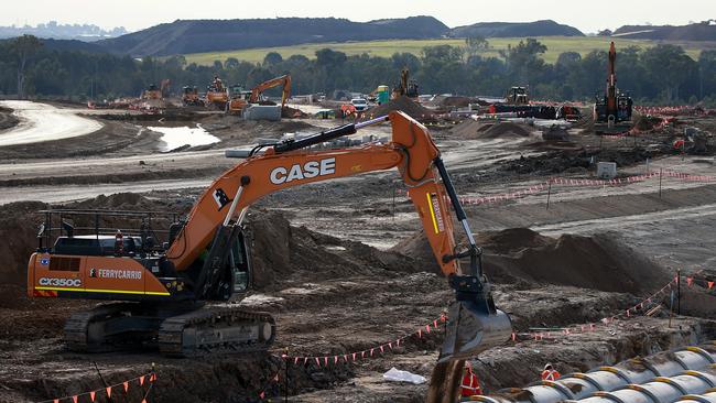 The industrial estate is close to Western Sydney Airport, which is under construction. Picture: Toby Zerna