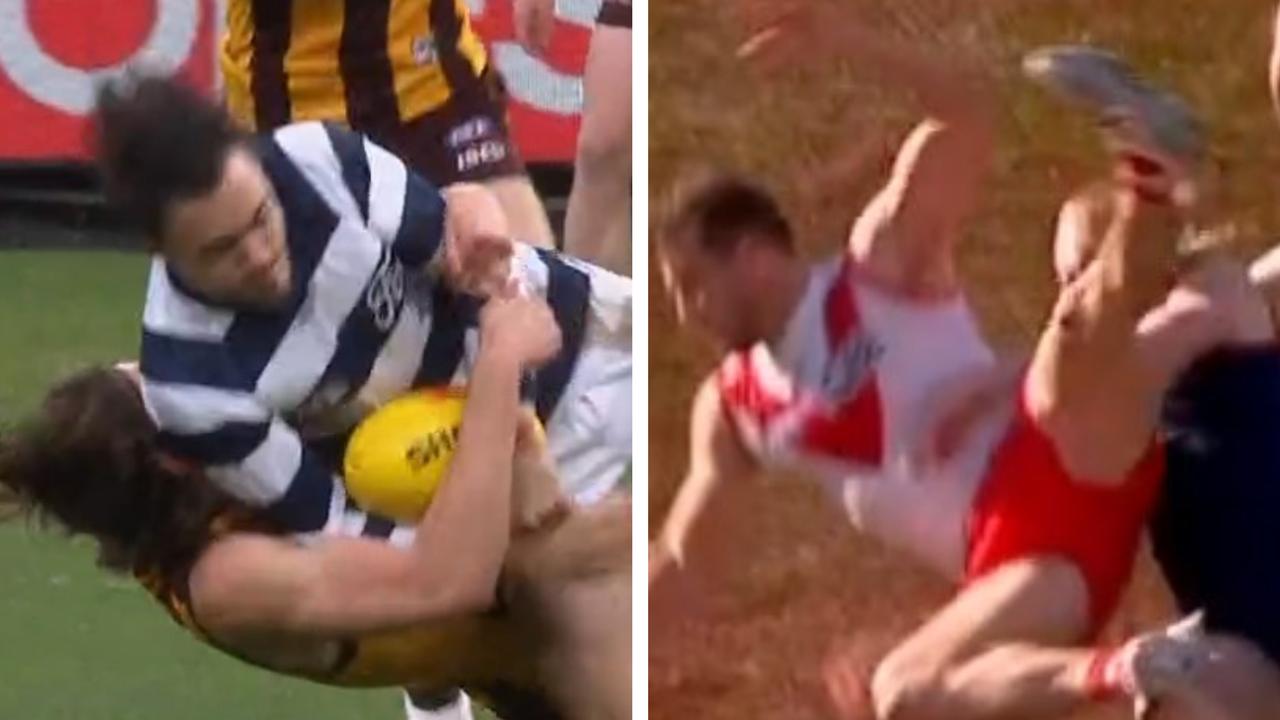One of these tackles received a ban while the other didn't - Gerard Whateley explains why.