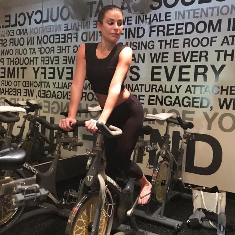 Lea Michele, "Back on the bike at Soul Cycle today! Thank you for a fantastic class and for helping me to start my 30's on the right track! #thisis30" Picture: Instagram