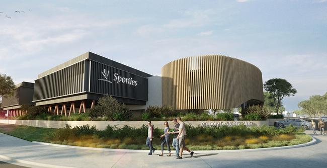 An artist’s impression of Sporties at Gregory Hills.