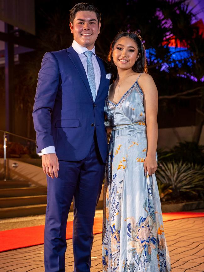 Raymond Wang and Amberlyn Lim. King's Christian College's 2020 Formal. Photo: Supplied