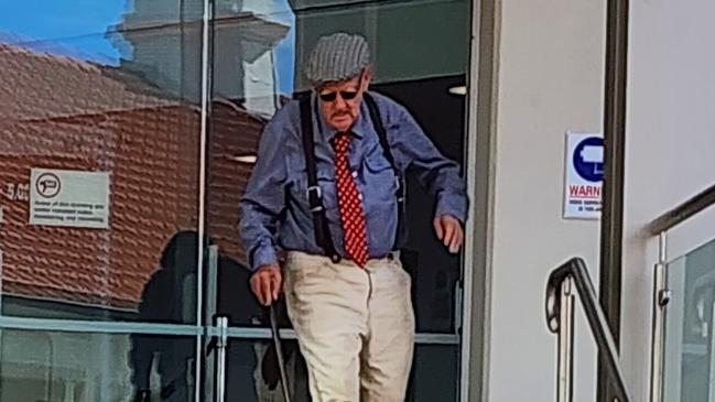 Peter Brenden Shelley leaving Rockhampton Courthouse. Picture: Aden Stokes