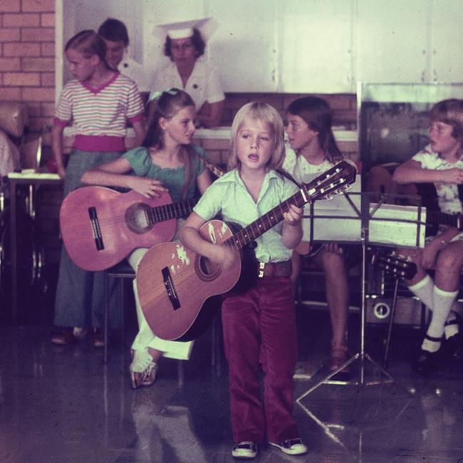 Urban’s first ever guitar gig in front of an audience. Picture: Supplied.