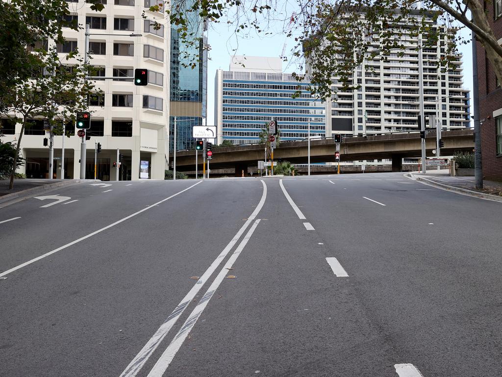 A quiet Grosvenor St in The Rocks. Picture: Toby Zerna