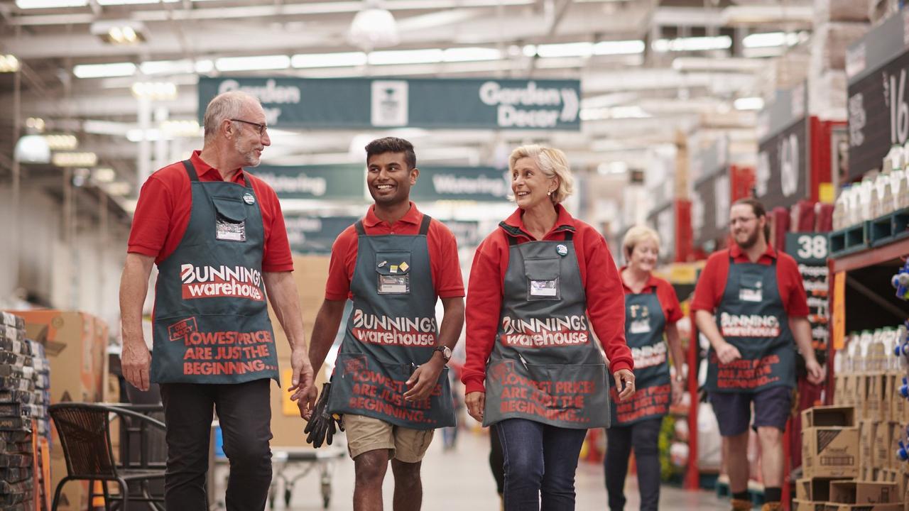 Those Bunnings workers’ smiles are for a good reason – they are living the work dream. Picture: Supplied