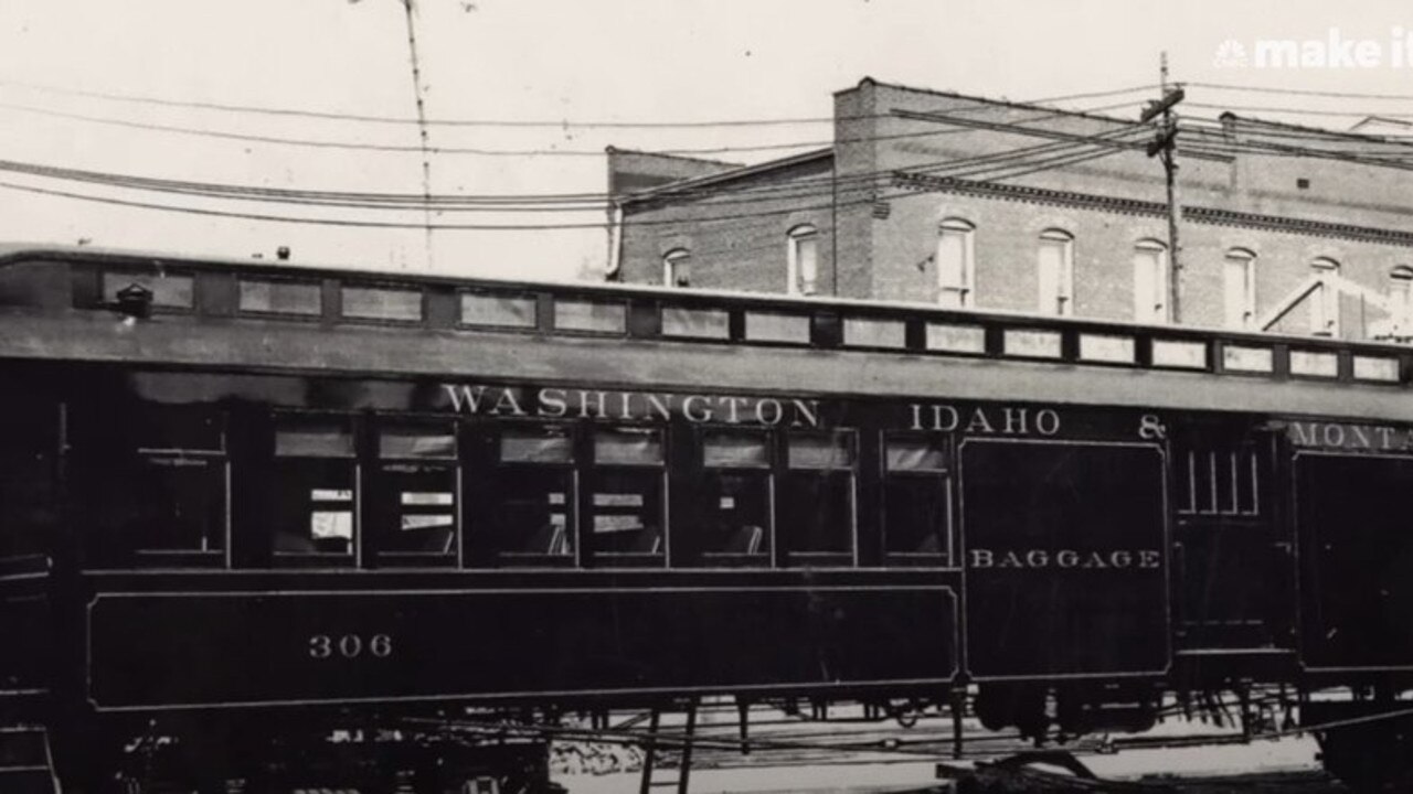 Car 306 ran on the Washington Idaho &amp; Montana Railway from 1909 until the 1950s. (Picture: YouTube/CNBC)