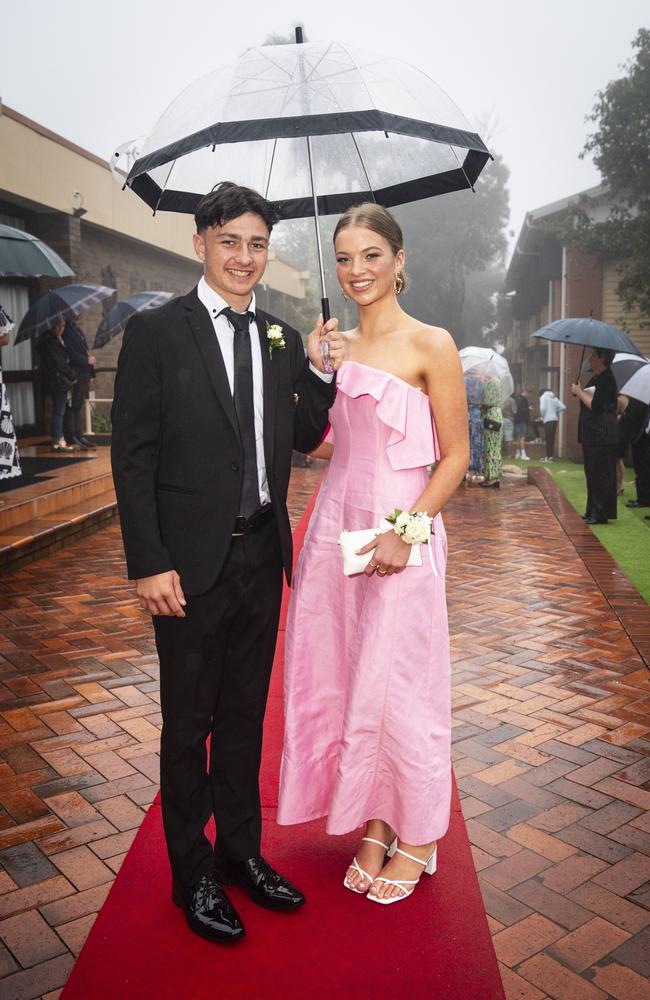 Cooper Land partners Claire Currie at Fairholme College formal, Wednesday, March 27, 2024. Picture: Kevin Farmer
