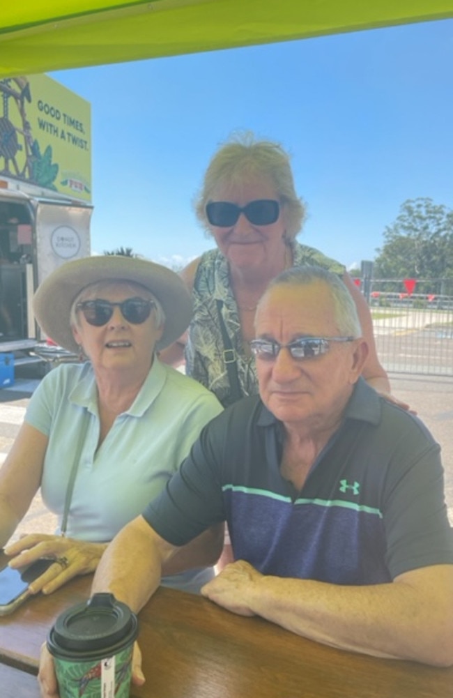 Judith and Grant Martin with Carol Febey at the Chilli festival 2023.