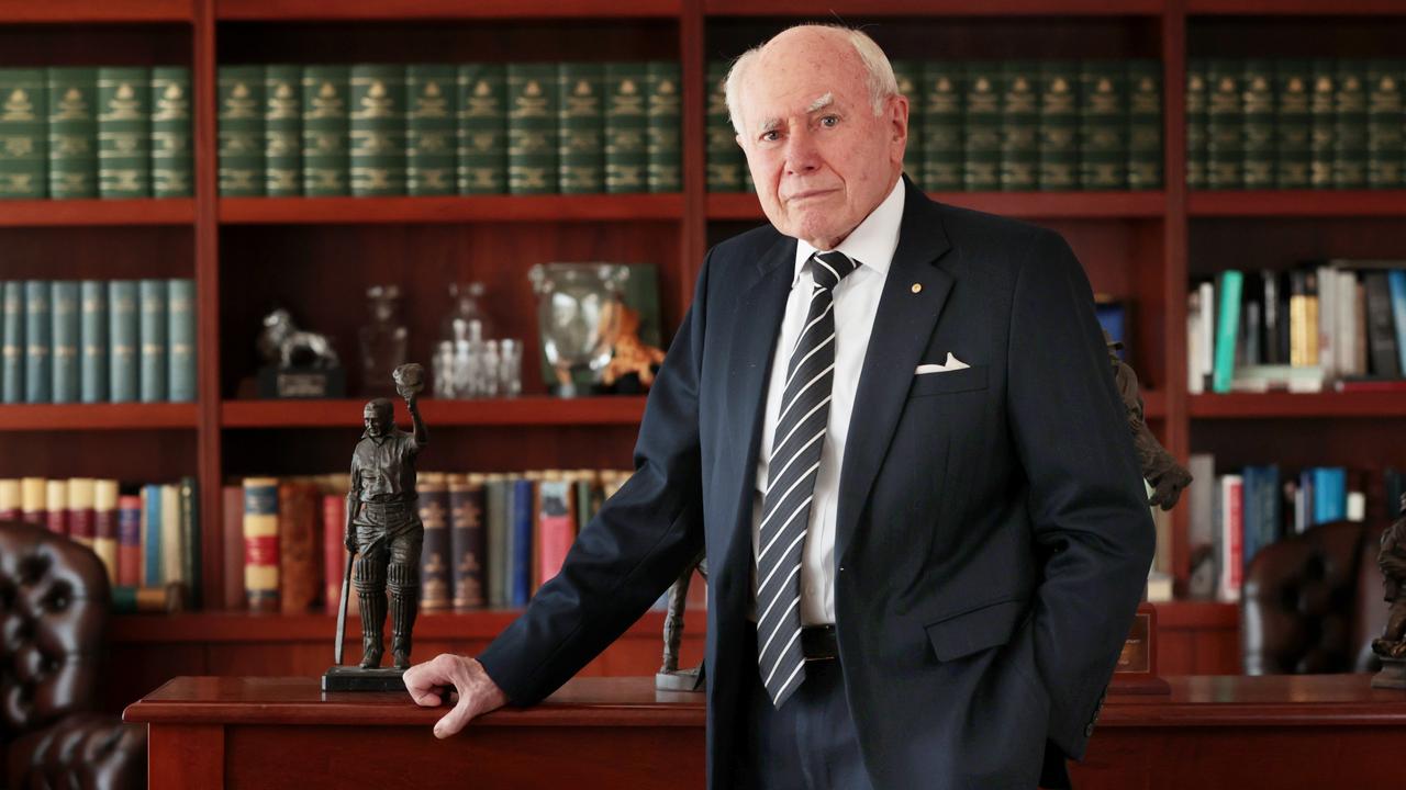 Former Prime Minister John Howard in his office, Sydney. Jane Dempster/The Australian.