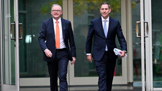 Prime Minister Anthony Albanese and Treasurer Jim Chalmers. Picture: Getty Images