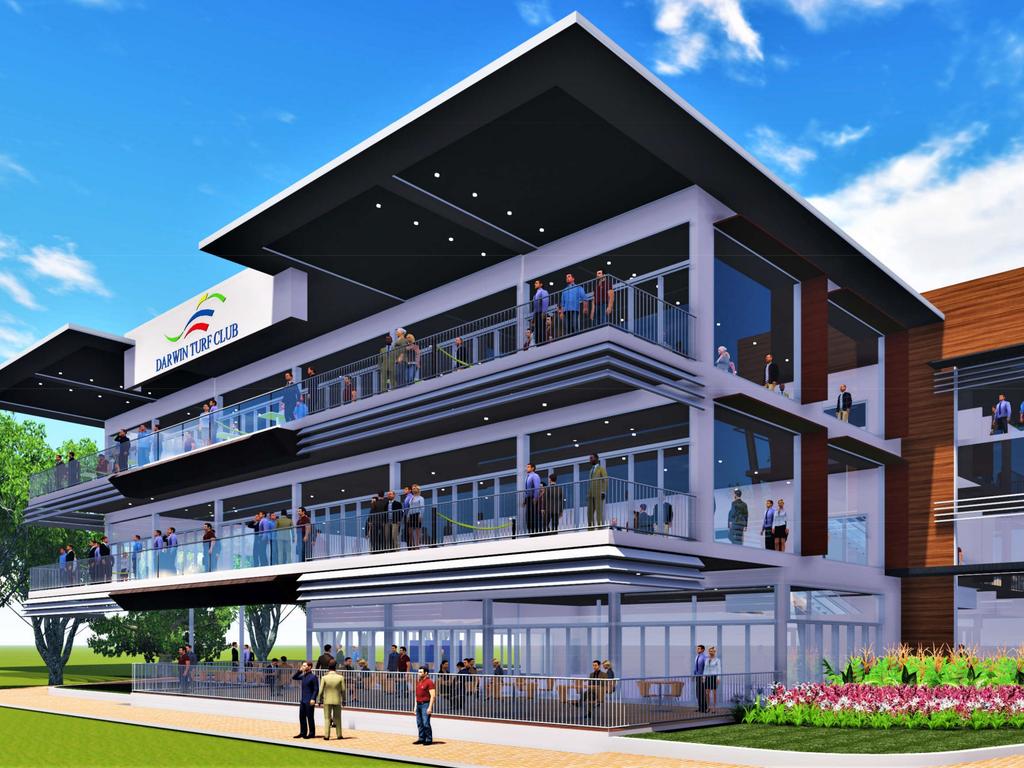 Work on this new $12 million international-standard multi-purpose grandstand will start within weeks of the end of this year’s Darwin Cup Carnival. Picture: Supplied