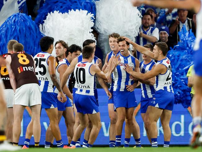 North Melbourne has received draft concessions the last two years in a row. Pictures: Dylan Burns/AFL Photos via Getty Images.